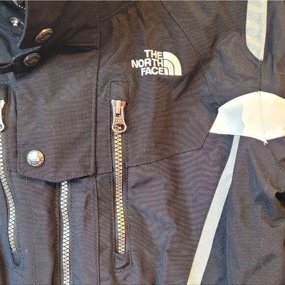 The North Face Women's Black And White Steep Tech Zip Up Belted Jacket Size M - Picture 4 of 9
